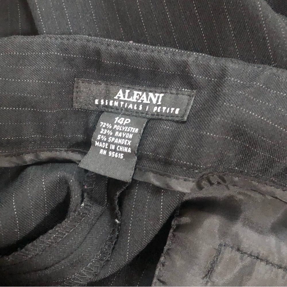Alfani Women’s ▪️Black▪️Pinstripe Dress Pants - Picture 2 of 7